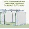 Outsunny plėvelinis šiltnamis, šiltnamis, šiltadaržis su durimis, daigykla, augalų namelis, augalų auginimui, plėvelė, plienas, skaidrus, 295 x 100 x 80 cm