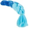 Sintetiniai plaukai kasoms ombre, 120 cm, žali