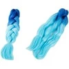 Sintetiniai plaukai kasoms ombre, 120 cm, žali