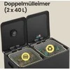 Songmics Šiukšliadėžė 2 x 30 l