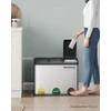 Songmics Didelis 45 litrų talpos atliekų separatorius (3 x 15 l)