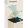 Songmics Šiukšliadėžė iš plieno 20 l smėlio spalvos