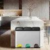 Šiukšliadėžė Songmics 3 x 8 L, nerūdijantis plienas