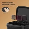 Songmics Šiukšlių dėžė, 50 litrų talpos šiukšlių dėžė, metalinė šiukšliadėžė su pedalais