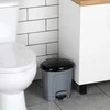 Kela Plastic pedal bin pilkas 5.5 l