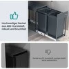 Songmics Šiukšlių dėžė 2 x 15 l