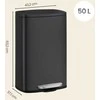 Songmics Šiukšlių dėžė 50 l