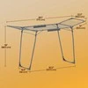 Songmics Skalbinių džiovykla iš plieno ir PP plastiko, 56,5x173x96,5 cm