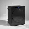 HOMCOM skalbinių džiovintuvas, 6 programos, 40–60 ℃, 4kg talpa, kompaktiškas, lietimui jautrus valdymas, juodas