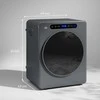 HOMCOM skalbiamosios džiovyklės, 6 programos, 40-60 ℃, 4kg talpa, kompaktiška, lietimui jautrus valdymas, pilka