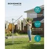 Songmics Skalbinių džiovyklė sidabrinė–žalia