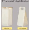Songmics Skalbinių krepšys su 3 skyriais, bambukas, 150 L