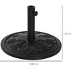 Outsunny Skėčių stovas 13 kg, Ø35/Ø38/Ø48mm skėčiams