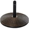 Outsunny Skėčių stovas 25 kg rotango išvaizdos skėčio pagrindas, Ø35/Ø38/Ø48 mm