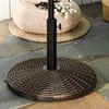 Outsunny Skėčių stovas 25 kg rotango išvaizdos skėčio pagrindas, Ø35/Ø38/Ø48 mm
