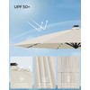 Songmics UPF 50+ skėtį galima pasukti 360 laipsnių kampu