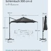 Songmics Skėtis 300 cm