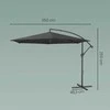 Songmics Skėtis 350 cm