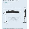 Skėtis 350 cm