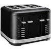 Skrudintuvas "KitchenAid" 4 riekelių skrudintuvas 5KMT4109EBM juodas nerūdijantis plienas 5KMT4109EBM, 4 tosty