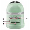 Skrudintuvas Kitchenaid 5KMT2204EPTkeitinys - 2 riekelės - 7 rudinimo lygių - Pistacijų makaronas