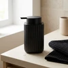 Skysto muilo dozatorius 300 ml, juodas, 7,5 × 7,5 × 13 cm