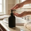 Skysto muilo dozatorius 400 ml stiklinis juodas