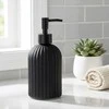 Skysto muilo dozatorius 400 ml stiklinis juodas