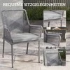 Sodo kėdės 2vnt. tamsiai pilkos