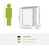 Outsunny sodo namelis, įrankių namelis 1 x 1 m, metalinis sodo namelis 0,92 m², cinkuotas plienas, tamsiai pilkas
