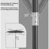 Songmics Paplūdimio skėtis, 300 cm, UPF 50+, paplūdimio skėtis
