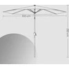 Songmics Paplūdimio skėtis, 300 cm, UPF 50+, paplūdimio skėtis