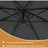 Songmics Konsolinis skėtis, 300 cm d, su stovu