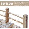 Outsunny® sodo tiltelis, medinis tiltelis su turėklais, iki 180 kg, eglės mediena