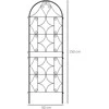 Outsunny metalinė grotelė vijokliniams augalams, 2 vnt. rinkinys, įsmeigiama, nerūdijanti, 50x150 cm, sodo grotelės kambariniams augalams, pomidorams, daržovėms ir gėlėms, juoda