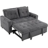 Sofa-lova „3 viename“ su reguliuojamu atlošu, tamsiai pilka, 157 × 190 cm