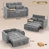 Sofa-lova su 5 padėčių atlošu ir USB jungtimi, pilka, 137 x 91 x 95 cm