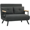Sofa-lova su 5 padėčių reguliuojamu atlošu, tamsiai pilkas, 102 × 73 × 81 cm
