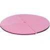 HOMCOM Pole Dance kilimėlis, 5 cm storio apvalus plastikinis kilimėlis pole dance pratimams, gimnastikai, jogai, rožinis