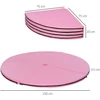 HOMCOM Pole Dance kilimėlis, 5 cm storio apvalus plastikinis kilimėlis pole dance pratimams, gimnastikai, jogai, rožinis