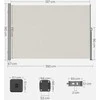 Songmics Šoninis tentas 180 x 350 cm Taupe