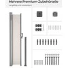 Songmics Šoninis tentas 180 x 350 cm Smėlio spalvos