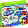 Lean School BAMBINO Pieštukai mediniame rėmelyje 24 spalvos + galąstuvas