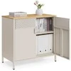 Songmics Sandėliavimo spintelė 40 x 80 x 76 cm smėlio smėlio spalvos - natūrali smėlio spalva