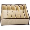 Underwear organiser for wardrobe drawer 6 socks