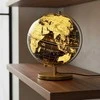Home Styling Collection Stalinė lempa žemėlapio forma 31cm juoda auksinė