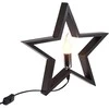 Christmas Decoration Medinis LED šviestuvas žvaigždė 34,5 cm juodas