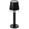 Globo Toys Stalinė saulės energija įkraunama LED lempa, juoda, 8 × 8 × 21,5 cm