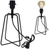 Stalinis šviestuvas metalinis juodas 21 cm