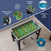Stalo futbolo stalas juodas